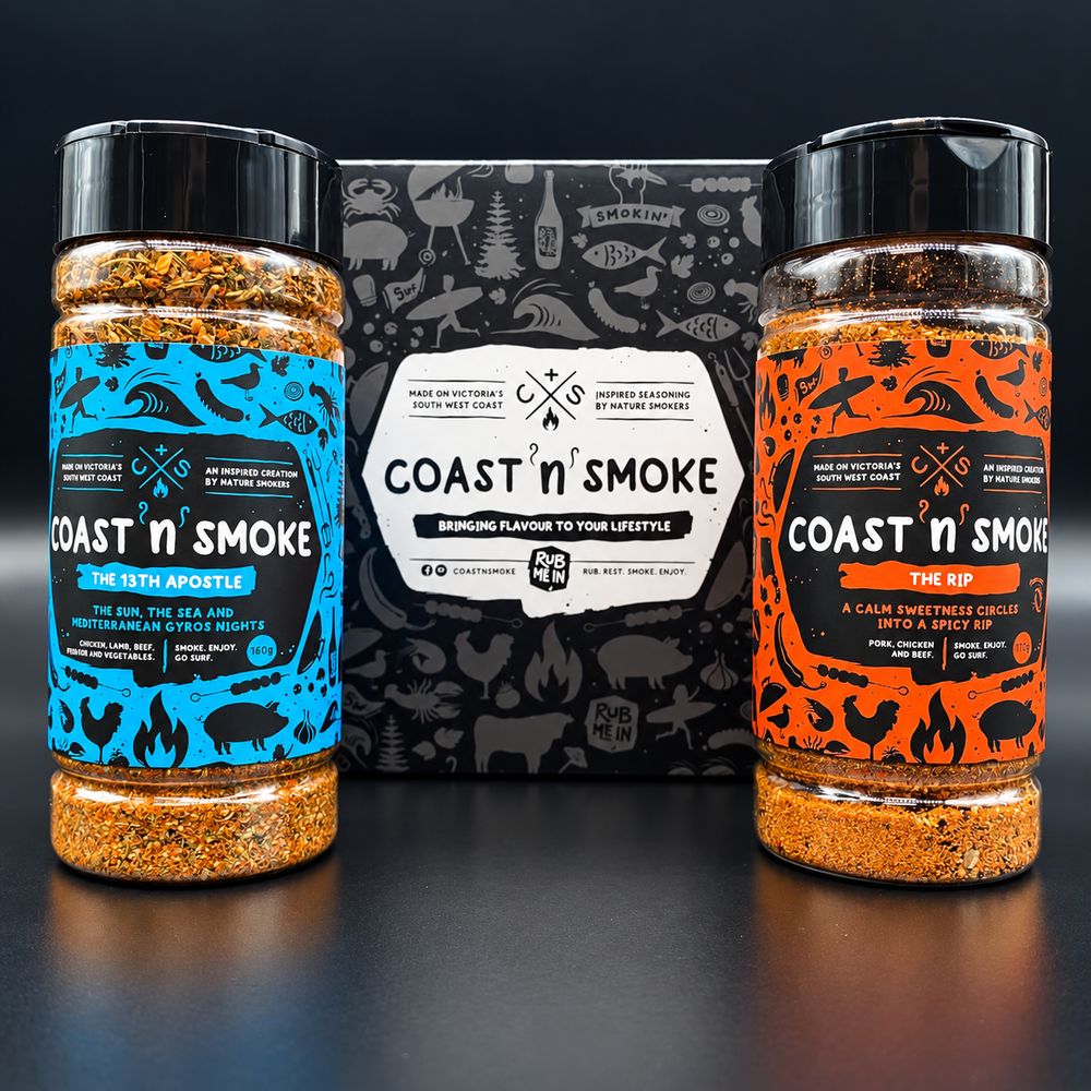 Coast n Smoke seasoning packaging
